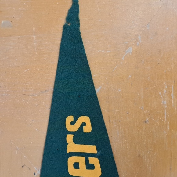 Vintage 50s & 1997 set of 2 Green Bay Packers NFL team wool & felt pennants - Picture 3 of 10